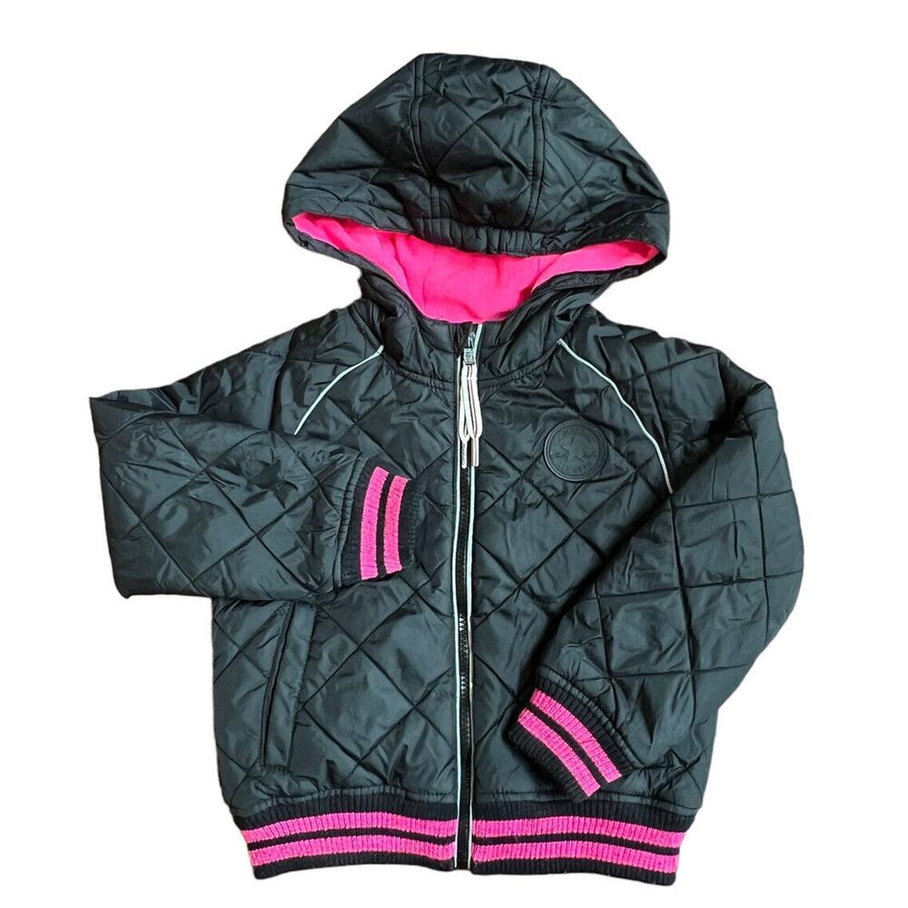 Converse girls quilted hooded jacket age 4-5 years 5 S